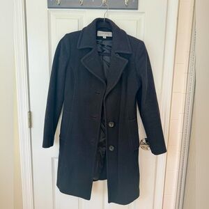 Anne Klein Women's Elegant Black Trench Coat